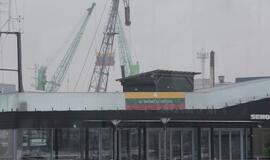 Klaipėdos uoste – 100 metrų ilgio trispalvė