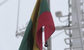 Klaipėdos uoste – 100 metrų ilgio trispalvė