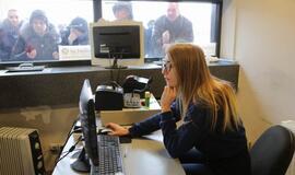 Žmonės norintys įsigyti bilietus į Marijono koncertą