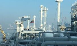 Klaipėdos uoste – 100 metrų ilgio trispalvė