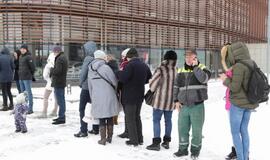 Žmonės norintys įsigyti bilietus į Marijono koncertą