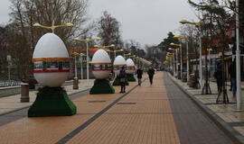 Palangoje margučiai papuošti istorinėmis nuotraukomis