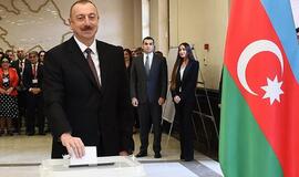Azerbaidžano prezidentas Ilhamas Alijevas perrinktas ketvirtai kadencijai