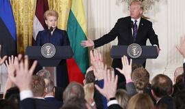 Donaldas Trumpas padėkojo Baltijos šalims už šimtametę draugystę
