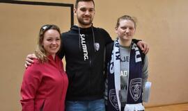 Dragūniečiai moksleivius supažindino su rankiniu