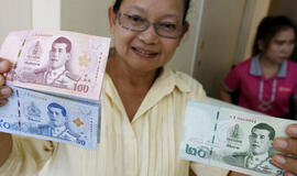 Po 70 metų Tailando pinigus papuošė naujas veidas