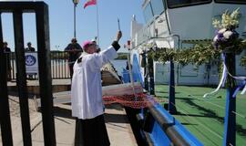 Pakrikštytas naujasis uosto direkcijos laivas „Naras“