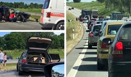 Magistralėje Klaipėda-Kaunas didelė avarija