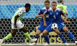 Nigerijos futbolininkai pasaulio čempionate nugalėjo islandus