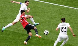 Pasaulio futbolo čempionatas: Urugvajus susitikimo pabaigoje išplėšė pergalę prieš Egiptą