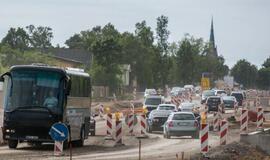 Prie įvažiavimo į Palangą spūsčių nėra