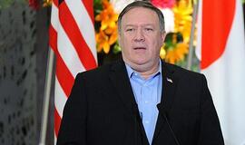 Mike'as Pompeo: sankcijos Šiaurės Korėjai bus taikomos tol, kol bus pasiekta visiška denuklearizacija