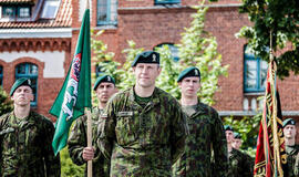 Klaipėdoje - kovinės vėliavos įteikimo minėjimas