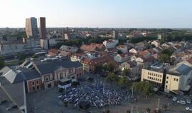 Mėlynas Klaipėdos miesto gimtadienis Teatro aikštėje