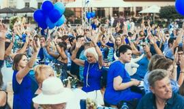 Mėlynas Klaipėdos miesto gimtadienis Teatro aikštėje