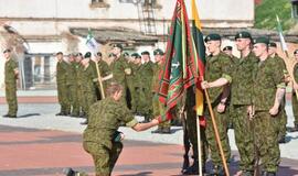 Piliavietėje - kovinės vėliavos pagerbimas