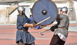 Piliavietėje - kovinės vėliavos pagerbimas