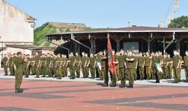 Piliavietėje - kovinės vėliavos pagerbimas