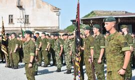 Piliavietėje - kovinės vėliavos pagerbimas