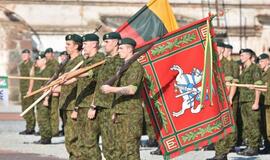 Piliavietėje - kovinės vėliavos pagerbimas