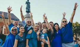 Mėlynas Klaipėdos miesto gimtadienis Teatro aikštėje