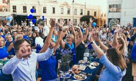 Mėlynas Klaipėdos miesto gimtadienis Teatro aikštėje