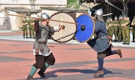 Piliavietėje - kovinės vėliavos pagerbimas