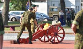 Piliavietėje - kovinės vėliavos pagerbimas