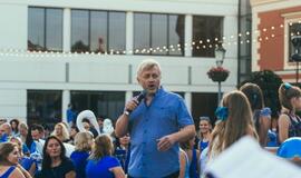 Mėlynas Klaipėdos miesto gimtadienis Teatro aikštėje