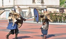 Piliavietėje - kovinės vėliavos pagerbimas