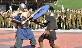 Piliavietėje - kovinės vėliavos pagerbimas