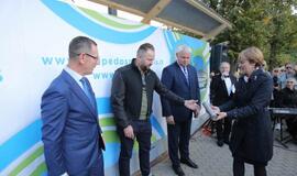 Įkasta simbolinė kapsulė, žyminti Muzikinio teatro rekonstrukcijos pradžią