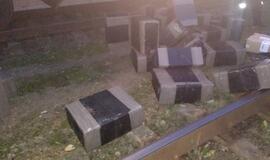 Į uostą riedėjusiame traukinyje - kontrabanda