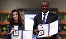 Nobelio taikos premija - jazidų aktyvistei ir Kongo ginekologui