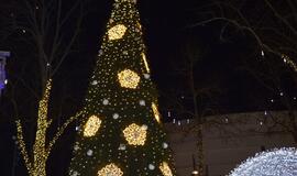 Palangoje suspindo tūkstančiai kalėdinių šviesų