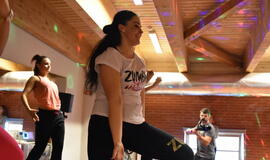 Klaipėdietės žiemą pasitiko zumbos ritmais