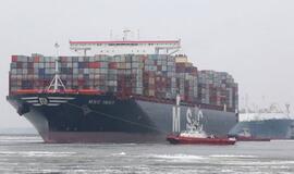 Uoste - istorinis įvykis: sulaukta didžiausio laivo