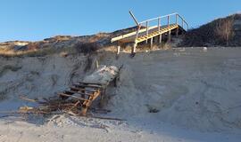 Kuršių nerija: su baime laukia dar vienos audros