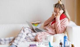 Per gripo epidemiją susirgus nedarbingumą galima susitvarkyti ir telefonu