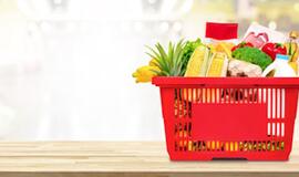 Vartojimo prekių krepšelis Klaipėdoje - brangiausias