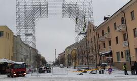 Žiemiški orai trukdo ruoštis Šviesų festivaliui