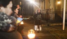 Maidano įvykių minėjimas prie Ukrainos ambasados