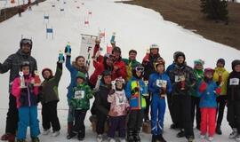 Ant Utrių kalno varžėsi rajono slidininkai