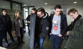 Atvirų durų diena policijoje vėl sukvietė būrius moksleivių