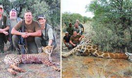 Į Afriką nuvykę lietuviai šaudė žirafas ir gepardus