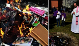 Lenkijoje kunigai sudegino knygų apie Harį Poterį