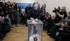 Ukrainos prezidento rinkimuose pirmauja V.Zelenskis