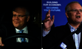 Į Australijos premjerą protestuotoja sviedė kiaušinį