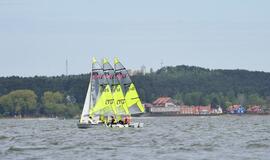Beveik 200 buriuotojų Nidoje orai nepašykštėjo iššūkių
