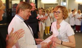 Respublikinėje Klaipėdos ligoninėje pasveikinti slaugytojai